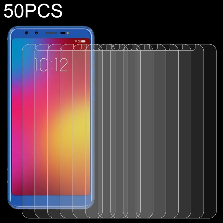 50 PCS 0.26mm 9H 2.5D Tempered Glass Film