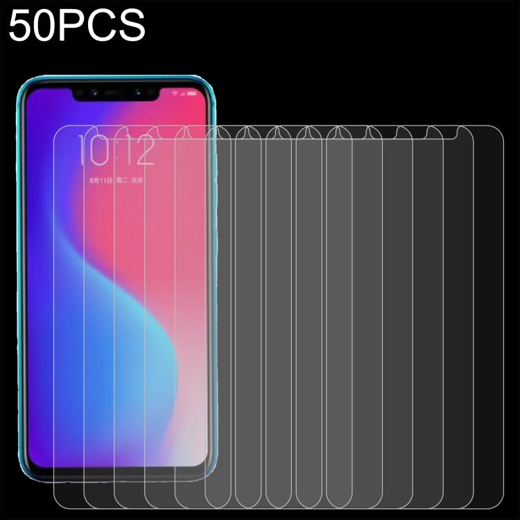 50 PCS 0.26mm 9H 2.5D Tempered Glass Film