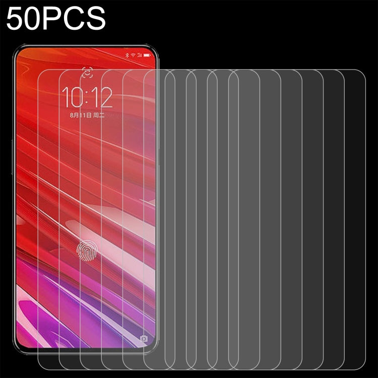50 PCS 0.26mm 9H 2.5D Tempered Glass Film
