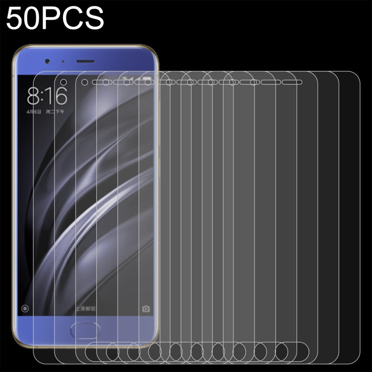 50 PCS 0.26mm 9H 2.5D Tempered Glass Film