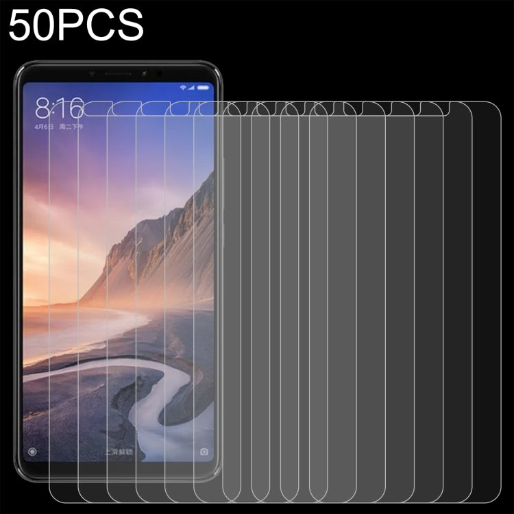 50 PCS 0.26mm 9H 2.5D Tempered Glass Film