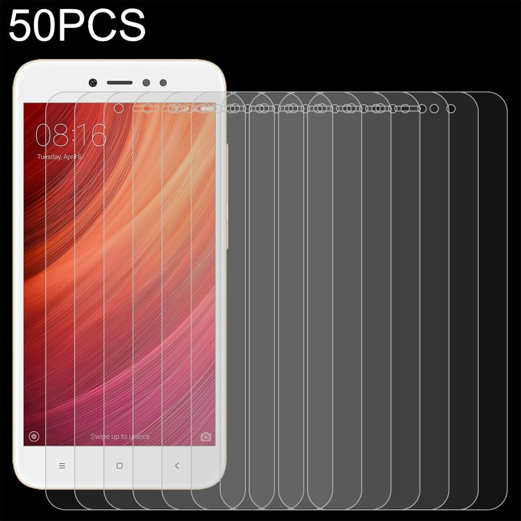 50 PCS 0.26mm 9H 2.5D Tempered Glass Film