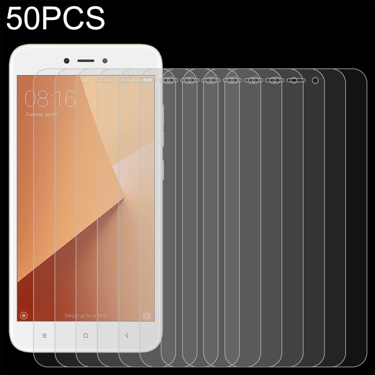 50 PCS 0.26mm 9H 2.5D Tempered Glass Film