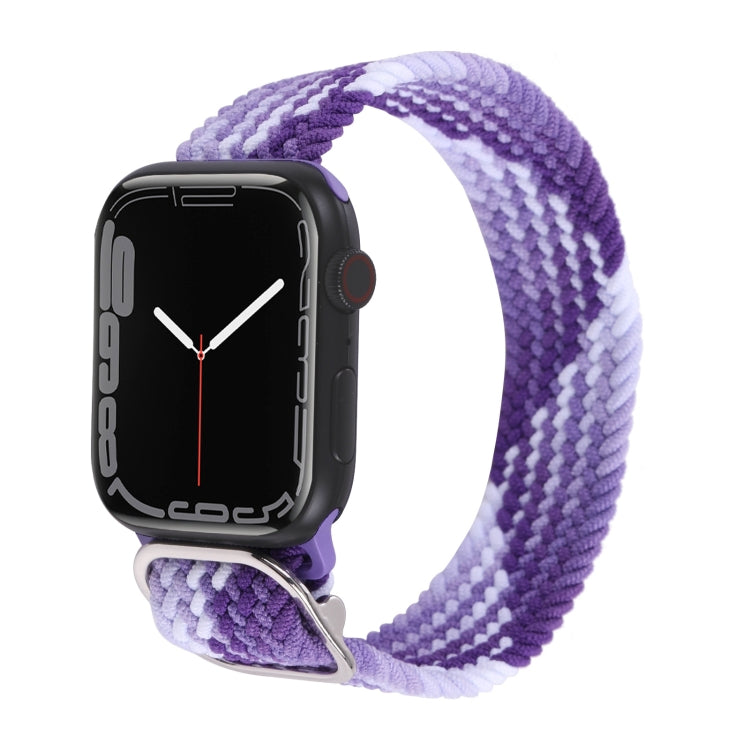 Nylon Braid Strap Watchband For Apple Watch Series, 7 41mm / 6&SE&5&4 40mm / 3&2&1 38mm
