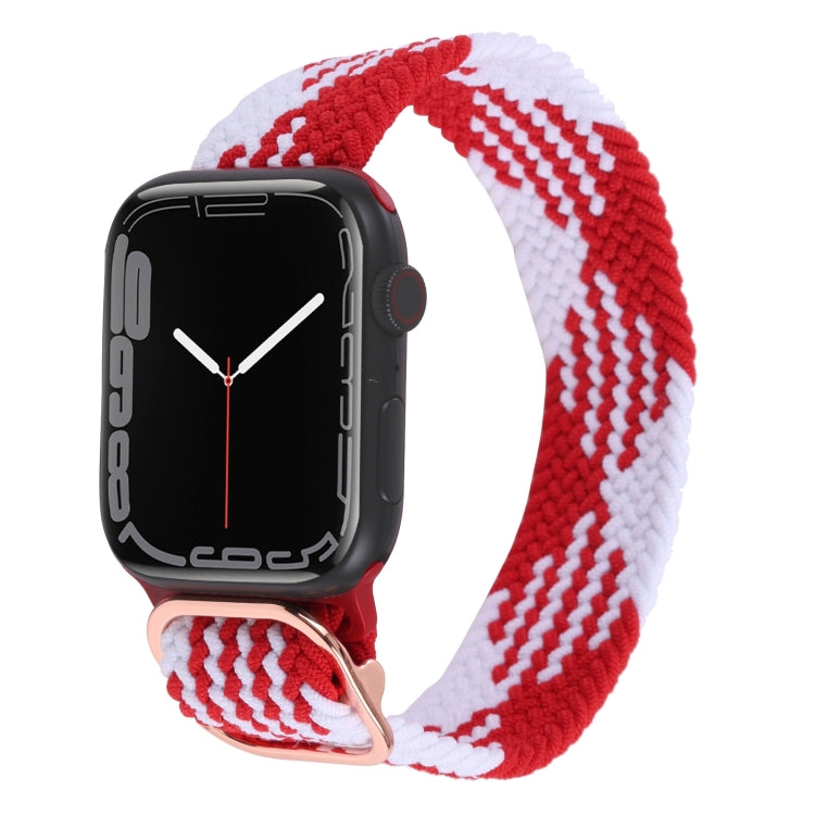 Nylon Braid Strap Watchband For Apple Watch Series, 7 41mm / 6&SE&5&4 40mm / 3&2&1 38mm