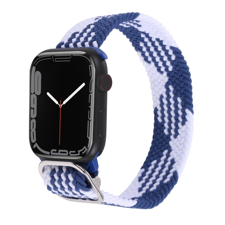Nylon Braid Strap Watchband For Apple Watch Series, 7 41mm / 6&SE&5&4 40mm / 3&2&1 38mm