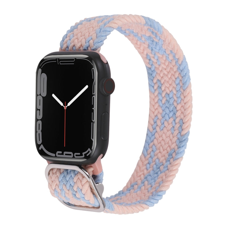 Nylon Braid Strap Watchband For Apple Watch Series, 7 41mm / 6&SE&5&4 40mm / 3&2&1 38mm