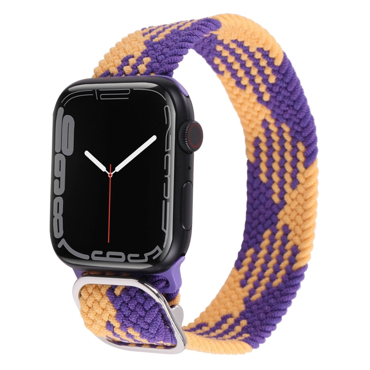 Nylon Braid Strap Watchband For Apple Watch Series, 7 41mm / 6&SE&5&4 40mm / 3&2&1 38mm