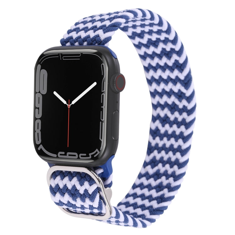 Nylon Braid Strap Watchband For Apple Watch Series, 7 41mm / 6&SE&5&4 40mm / 3&2&1 38mm