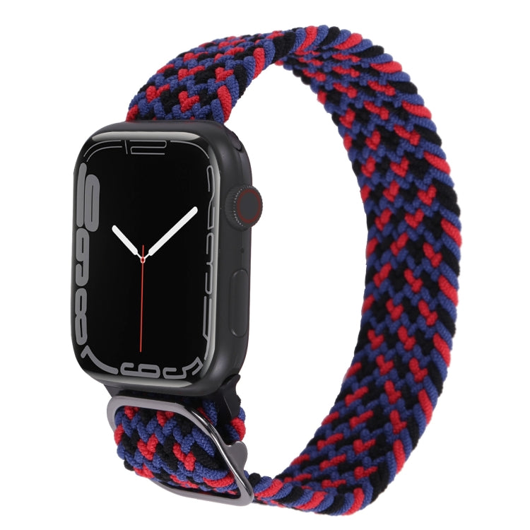Nylon Braid Strap Watchband For Apple Watch Series, 7 41mm / 6&SE&5&4 40mm / 3&2&1 38mm