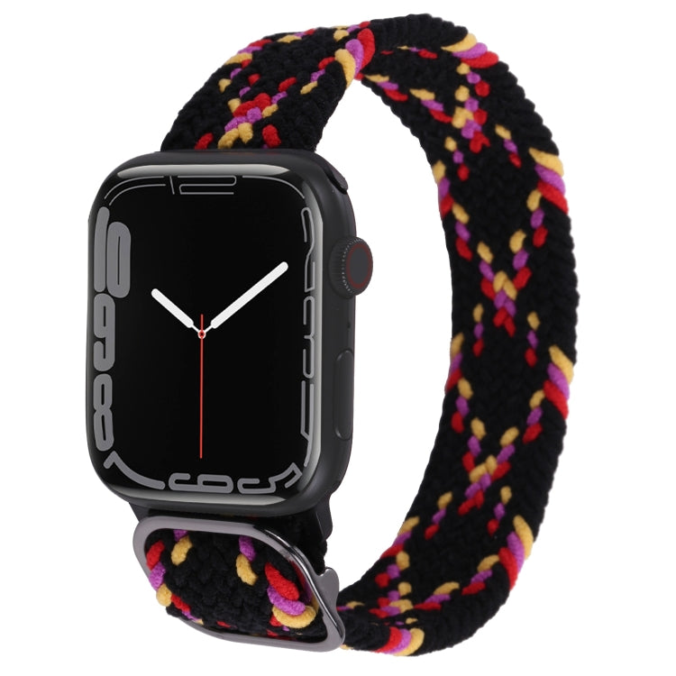 Nylon Braid Strap Watchband For Apple Watch Series, 7 45mm / 6&SE&5&4 44mm / 3&2&1 42mm