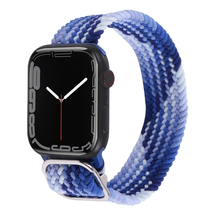 Nylon Braid Strap Watchband For Apple Watch Series, 7 45mm / 6&SE&5&4 44mm / 3&2&1 42mm