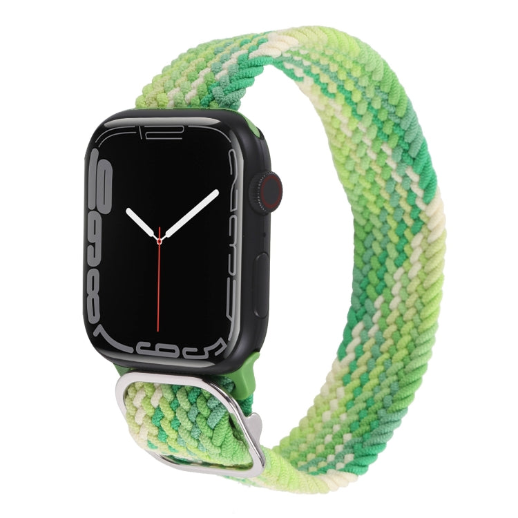 Nylon Braid Strap Watchband For Apple Watch Series, 7 45mm / 6&SE&5&4 44mm / 3&2&1 42mm