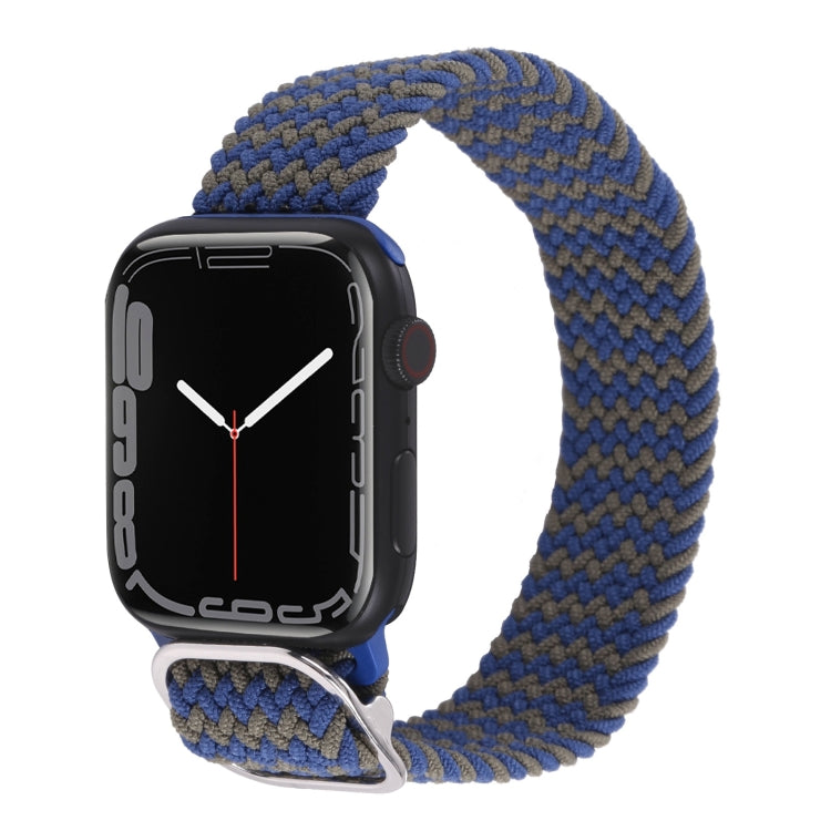 Nylon Braid Strap Watchband For Apple Watch Series, 7 45mm / 6&SE&5&4 44mm / 3&2&1 42mm