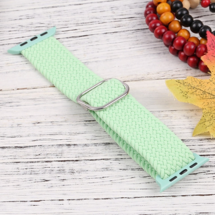 Nylon Braid Strap Watchband For Apple Watch Series, 7 45mm / 6&SE&5&4 44mm / 3&2&1 42mm