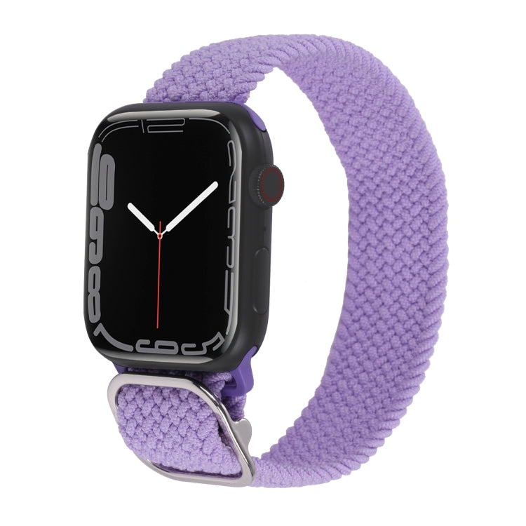 Nylon Braid Strap Watchband For Apple Watch Series, 7 45mm / 6&SE&5&4 44mm / 3&2&1 42mm