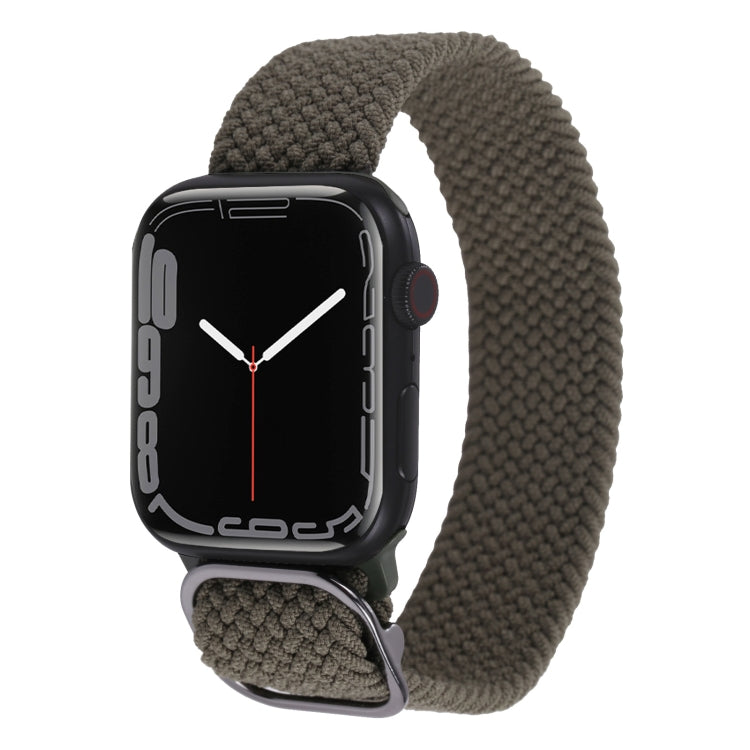 Nylon Braid Strap Watchband For Apple Watch Series, 7 45mm / 6&SE&5&4 44mm / 3&2&1 42mm