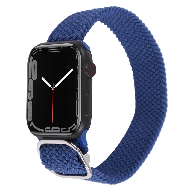 Nylon Braid Strap Watchband For Apple Watch Series, 7 45mm / 6&SE&5&4 44mm / 3&2&1 42mm