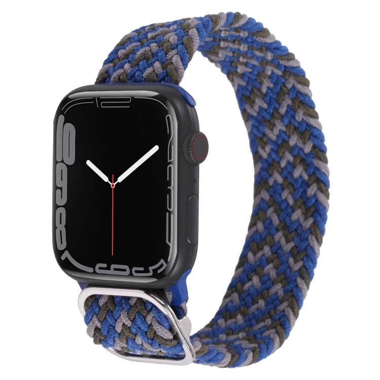 Nylon Braid Strap Watchband For Apple Watch Series, 7 45mm / 6&SE&5&4 44mm / 3&2&1 42mm