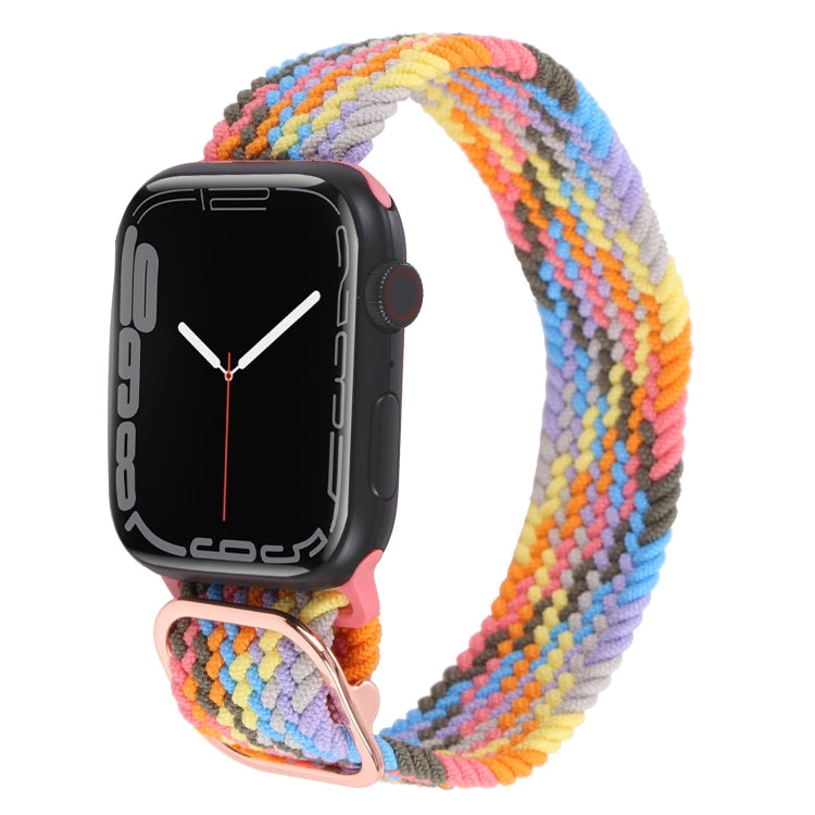 Nylon Braid Strap Watchband For Apple Watch Series, 7 45mm / 6&SE&5&4 44mm / 3&2&1 42mm