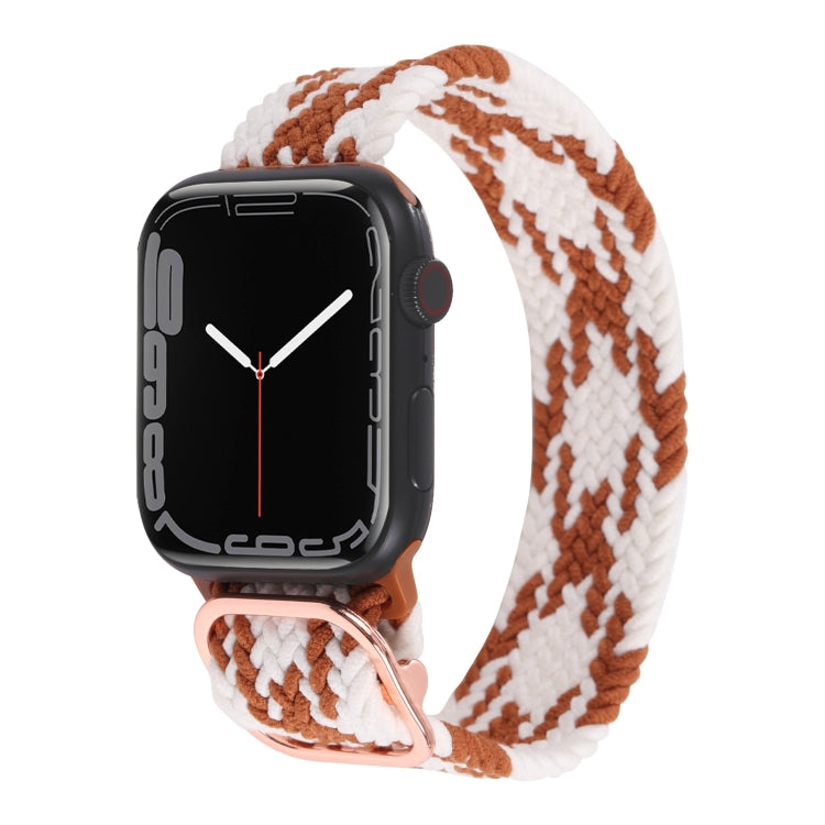 Nylon Braid Strap Watchband For Apple Watch Series, 7 45mm / 6&SE&5&4 44mm / 3&2&1 42mm