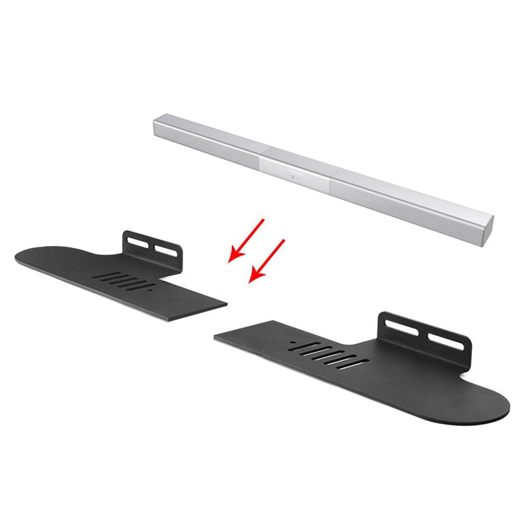Split Sound Bar Wall-mount Bracket, For Ohayo H6 / H8, For Amoi U2 / U5 / U6 / U7, For Garinemax Speaker, For Sansui 91W, For DENON DHT-S316, For Edifier B3 / B7 / B8