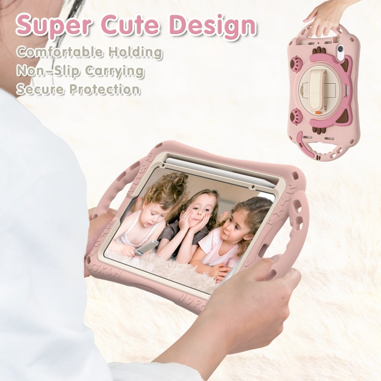 Étui de protection antichoc en EVA pour enfants, motif chat mignon, avec support, bandoulière et poignée, pour iPad mini 6/mini 2024