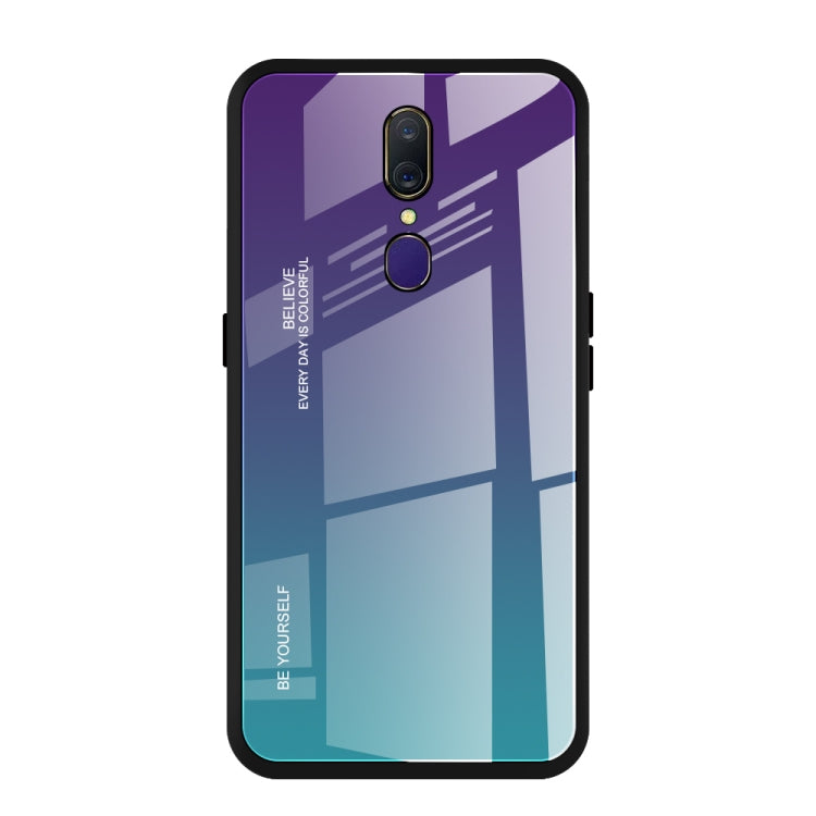 Gradient Color Glass Case, For Huawei Honor 10 Lite, For Huawei Nova 5i Pro, For OPPO F11 / A9