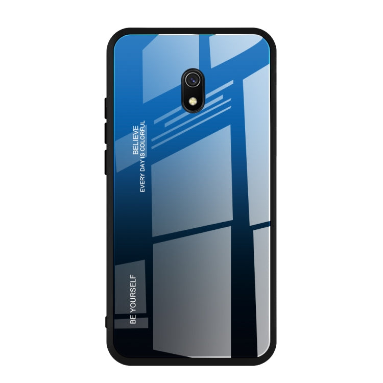 Gradient Color Glass Case, For Xiaomi Redmi 8, For Xiaomi Redmi 8A, For Xiaomi Redmi Note 8T