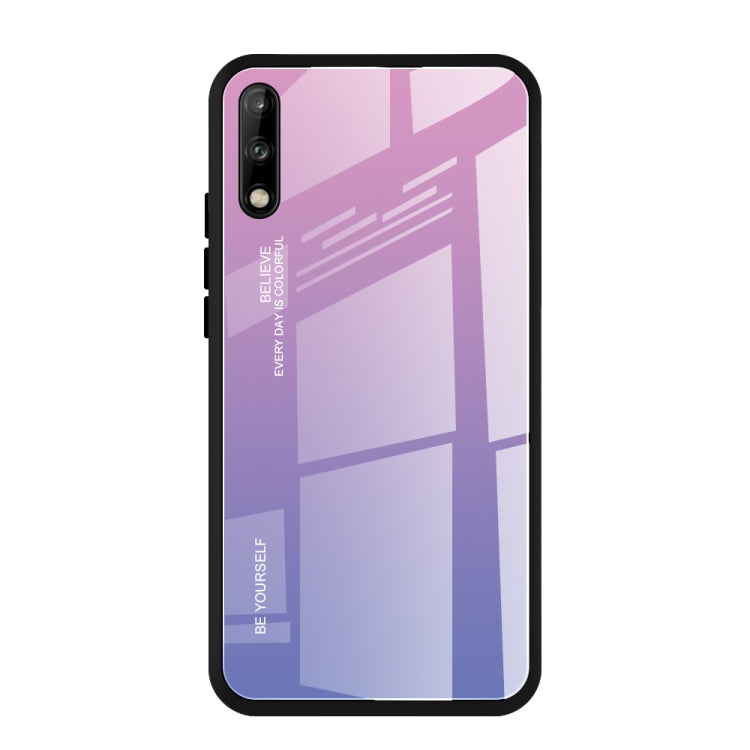 Gradient Color Glass Case, For Huawei Enjoy 10, For Galaxy A90 5G, For Xiaomi Mi CC9 Pro