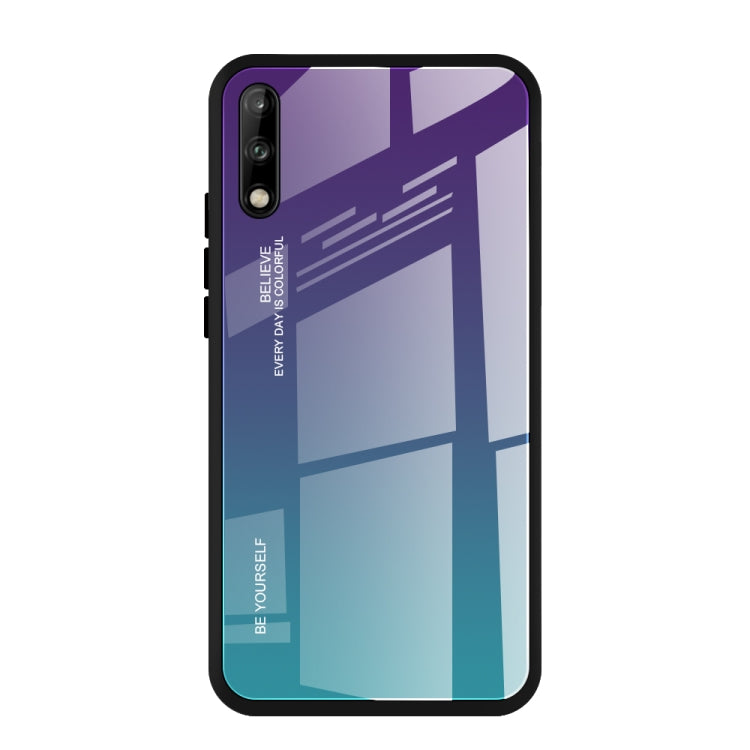 Gradient Color Glass Case, For Huawei Enjoy 10, For Galaxy A90 5G, For Xiaomi Mi CC9 Pro