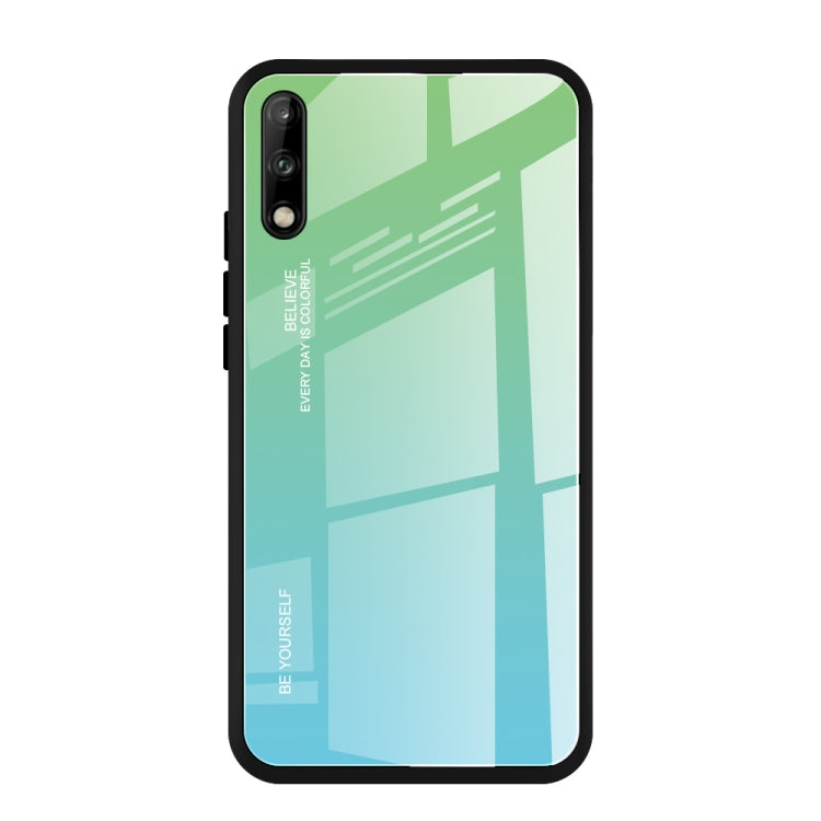 Gradient Color Glass Case, For Huawei Enjoy 10, For Galaxy A90 5G, For Xiaomi Mi CC9 Pro