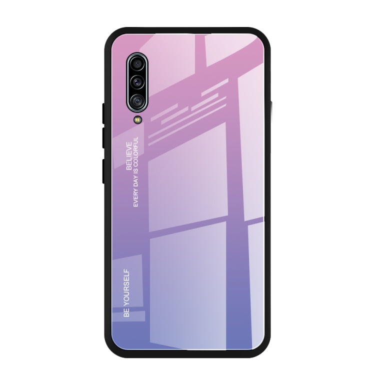 Gradient Color Glass Case, For Huawei Enjoy 10, For Galaxy A90 5G, For Xiaomi Mi CC9 Pro
