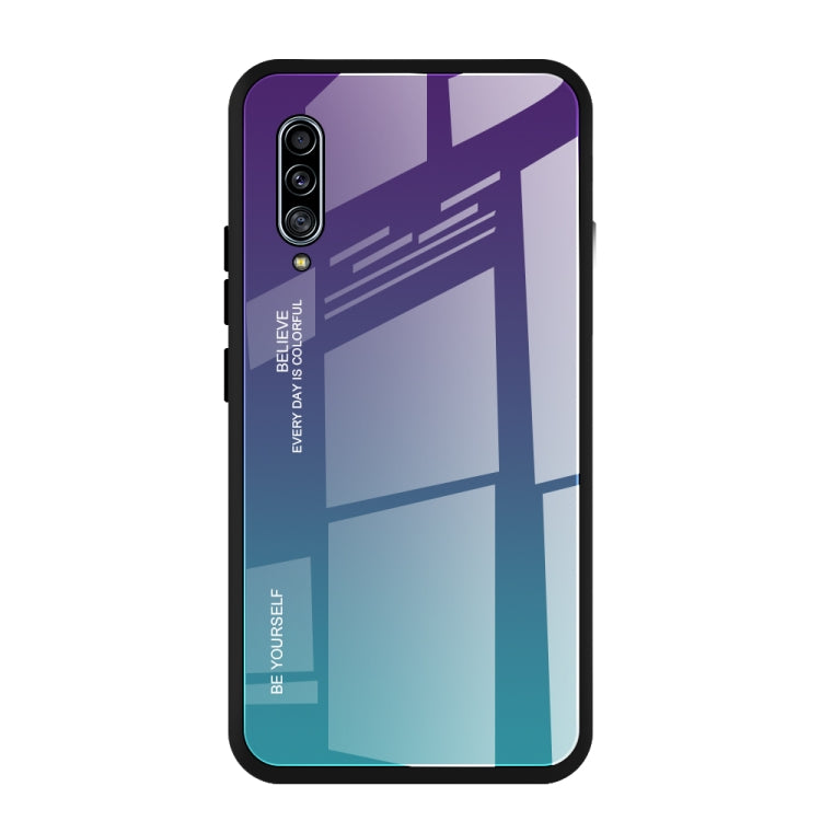 Gradient Color Glass Case, For Huawei Enjoy 10, For Galaxy A90 5G, For Xiaomi Mi CC9 Pro
