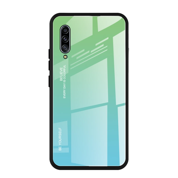Gradient Color Glass Case, For Huawei Enjoy 10, For Galaxy A90 5G, For Xiaomi Mi CC9 Pro