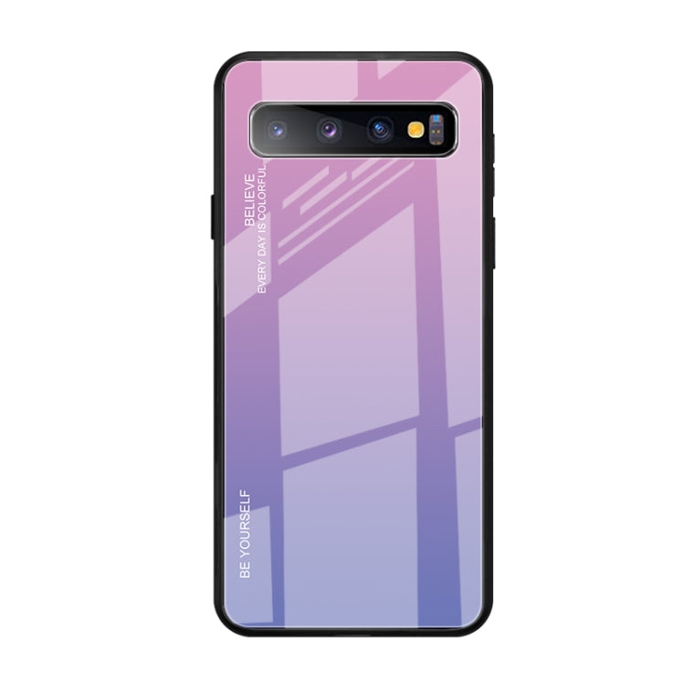 Gradient Color Glass Case, For Galaxy S10 5G, For Xiaomi Mi CC9e, For iPhone SE 2022 / SE 2020 / 8 / 7