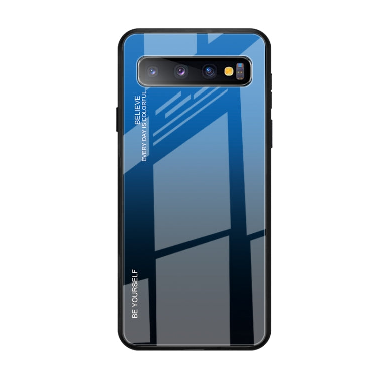 Gradient Color Glass Case, For Galaxy S10 5G, For Xiaomi Mi CC9e, For iPhone SE 2022 / SE 2020 / 8 / 7
