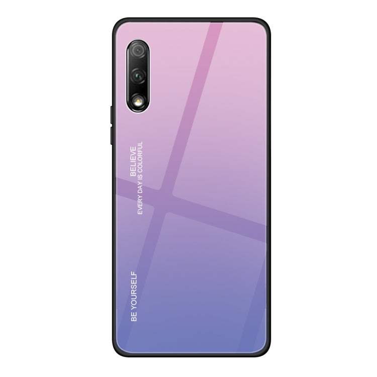 Gradient Color Glass Case, For iPhone XS / X, For Huawei Honor 9X, For Galaxy A8s