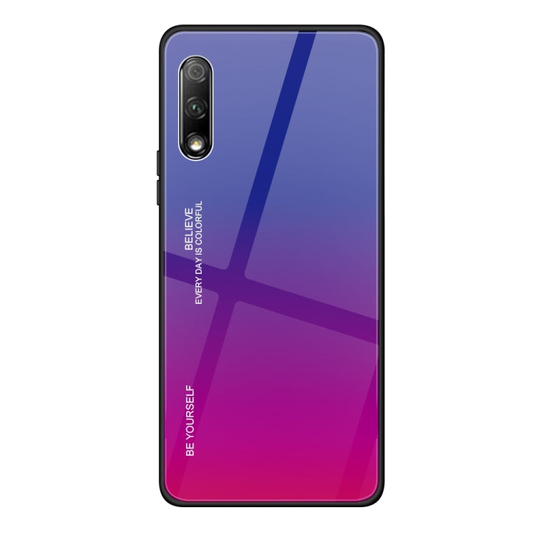 Gradient Color Glass Case, For iPhone XS / X, For Huawei Honor 9X, For Galaxy A8s