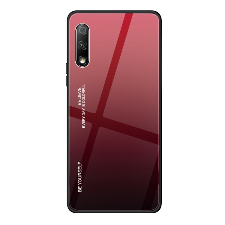 Gradient Color Glass Case, For iPhone XS / X, For Huawei Honor 9X, For Galaxy A8s