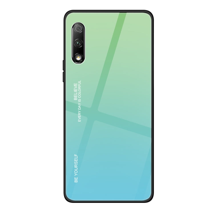 Gradient Color Glass Case, For iPhone XS / X, For Huawei Honor 9X, For Galaxy A8s