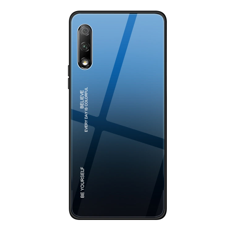 Gradient Color Glass Case, For iPhone XS / X, For Huawei Honor 9X, For Galaxy A8s