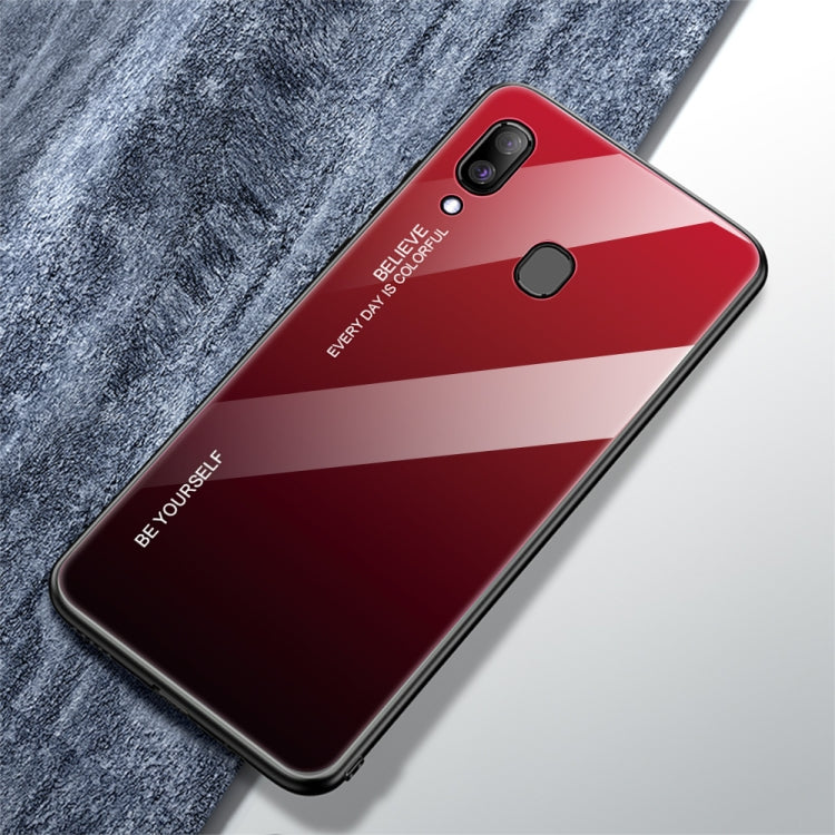 Gradient Color Glass Case, For Galaxy A10, For Galaxy A30, For Galaxy A50