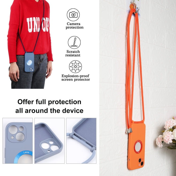 Acrylic Hollow Out Phone Case with Lanyard, For iPhone 13 mini, For iPhone 13