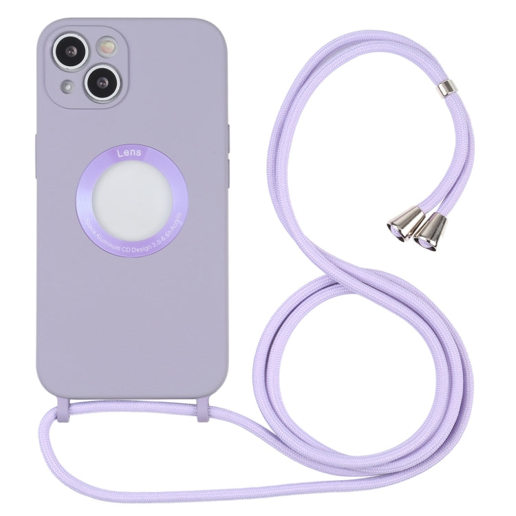 Acrylic Hollow Out Phone Case with Lanyard, For iPhone 13 mini, For iPhone 13
