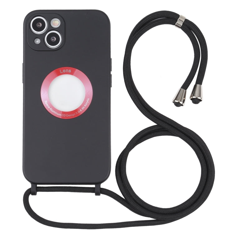Acrylic Hollow Out Phone Case with Lanyard, For iPhone 13 mini, For iPhone 13