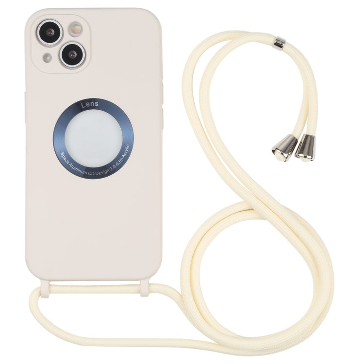 Acrylic Hollow Out Phone Case with Lanyard, For iPhone 13 mini, For iPhone 13