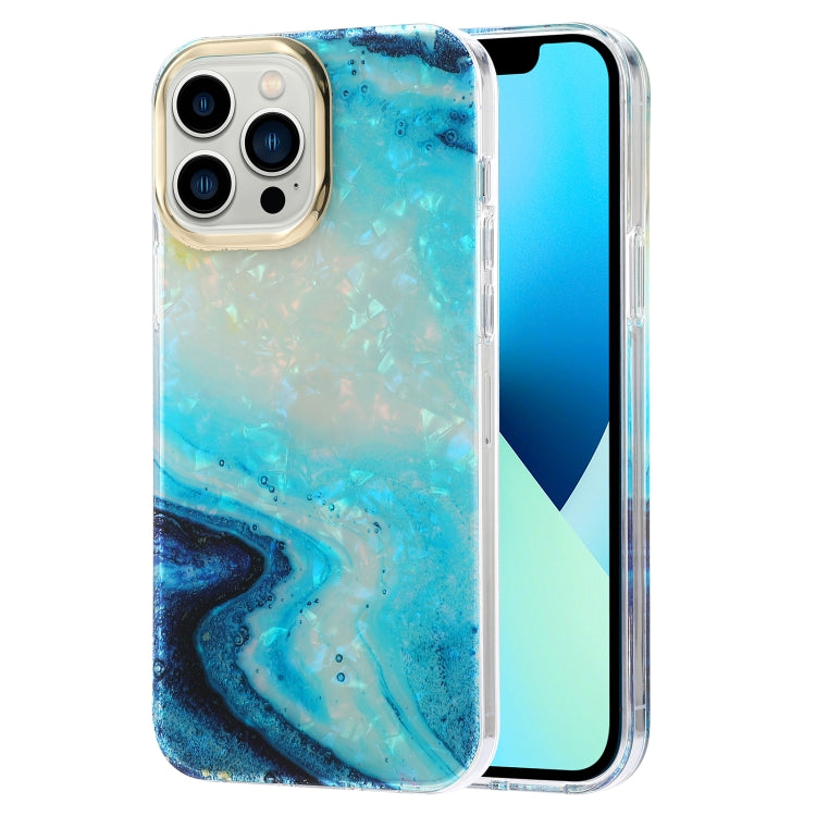 Electroplating Shell Texture Marble Phone Case, For iPhone 13, For iPhone 13 Pro, For iPhone 13 Pro Max