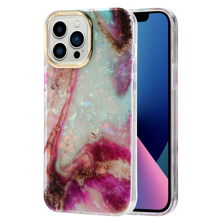 Electroplating Shell Texture Marble Phone Case, For iPhone 13, For iPhone 13 Pro, For iPhone 13 Pro Max