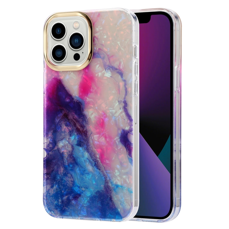 Electroplating Shell Texture Marble Phone Case, For iPhone 13, For iPhone 13 Pro, For iPhone 13 Pro Max